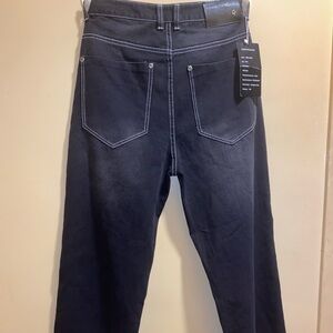 Game Time Jeans Mens 30 Black Wide Leg Baggy Y2K Hip Hop Skater Streetwear